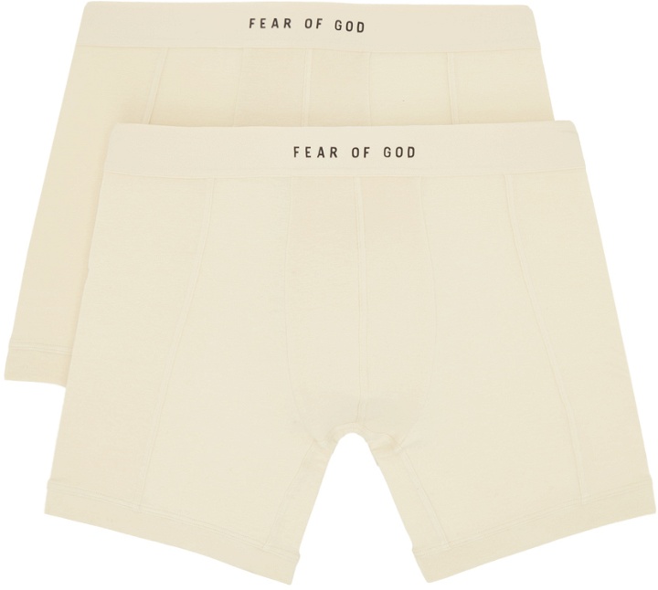 Photo: Fear of God Two-Pack Off-White Boxer Briefs
