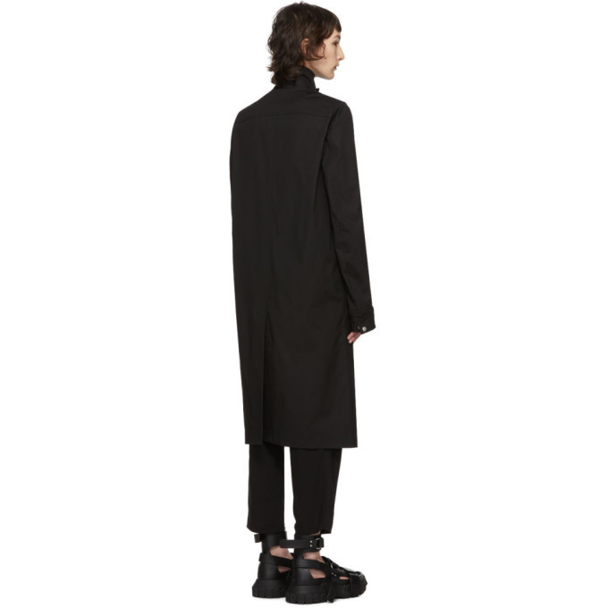 Rick Owens Black Creatch Pealab Coat Rick Owens