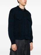 Junya Watanabe MAN Blue Mélange Knit Cardigan