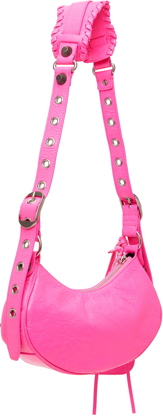 ショルダーバッグ・ポシェット BALENCIAGA FUCHSIA LEATHER LE CAGOLE XS SHOULDER BAG BALENCIAGA: Le Cagole XS bag in leather - Fuchsia