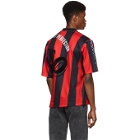 Martine Rose Black and Red Twist Football T-Shirt