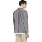 Thom Browne Grey Unconstructed Classic Blazer