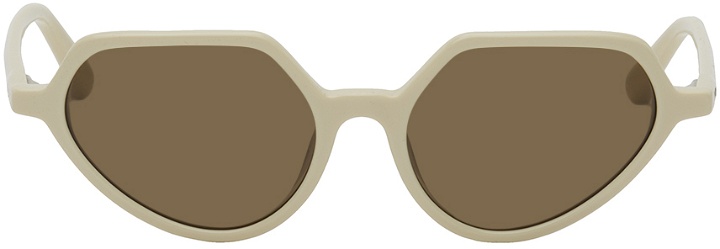 Photo: Dries Van Noten Off-White Linda Farrow Edition Cat-Eye Sunglasses