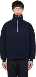 AMI Paris Navy Ami de Cœur Sweatshirt