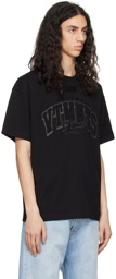 VTMNTS Black Embroidered T-Shirt