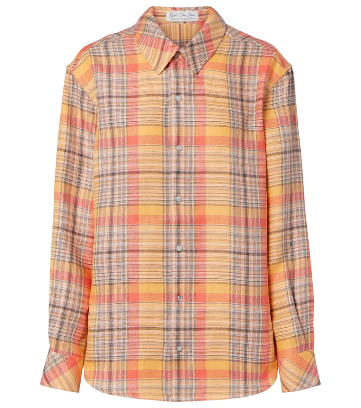 Photo: God's True Cashmere Twilight linen shirt with moonstone