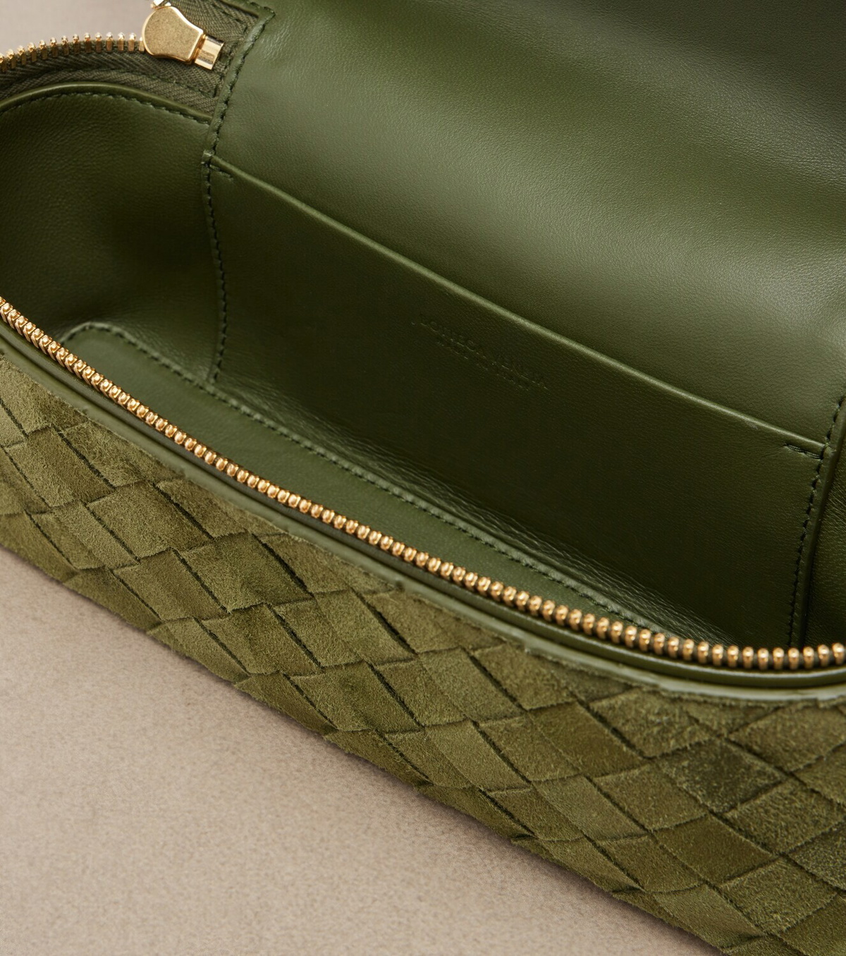Bottega Veneta Bang Bang Intrecciato suede vanity bag