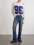 Acne Studios - Exfold Printed Cotton-Jersey T-Shirt - Neutrals