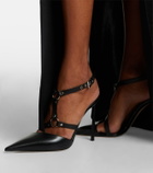Tom Ford Harness leather slingback pumps