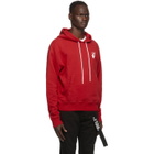 Off-White Red Cut Here Hoodie