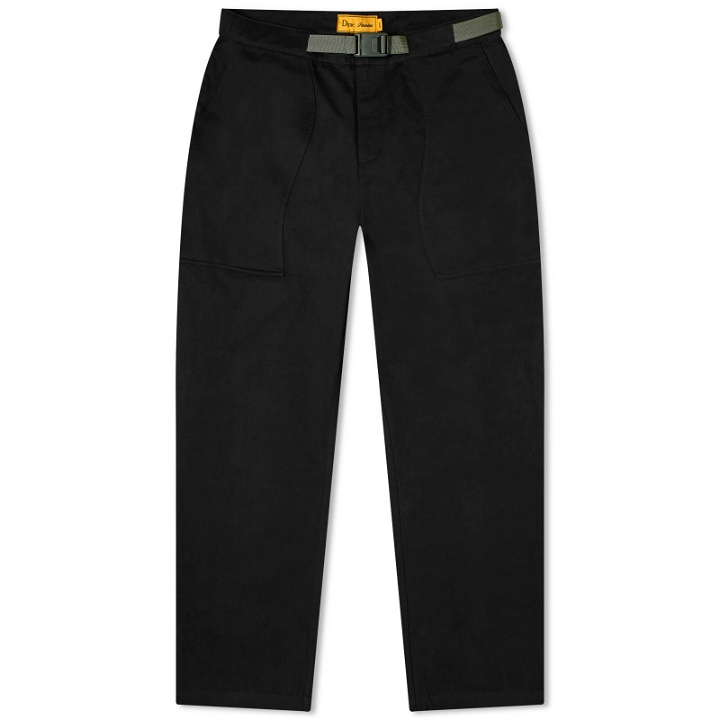 Photo: Dime Men's Belted Twill Pant in Dark Charcoal
