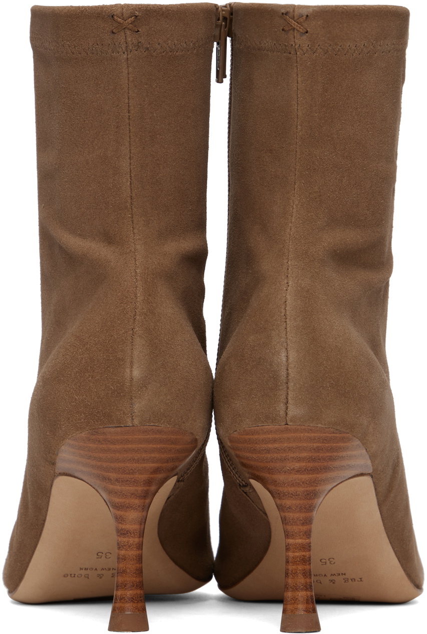 Boots Ankle Heels By Rag And Bone In Brown, Size:6.5 main image 1