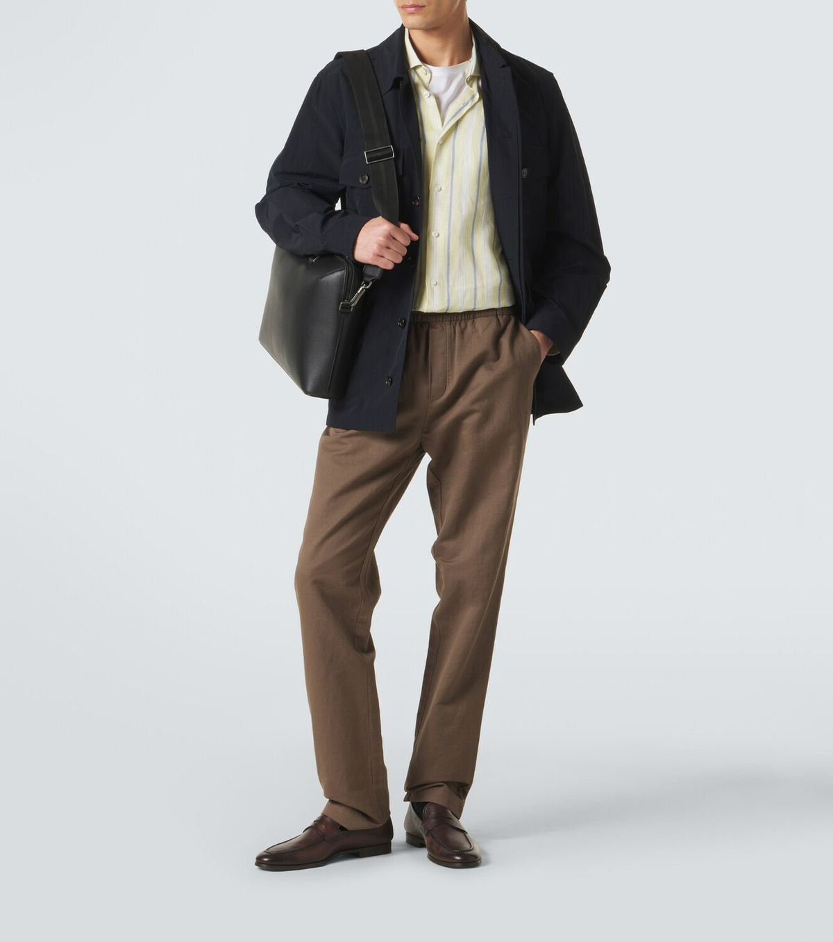 Sunspel Cotton and linen straight pants