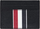 Thom Browne Black RWB Stripe Double Sided Card Holder