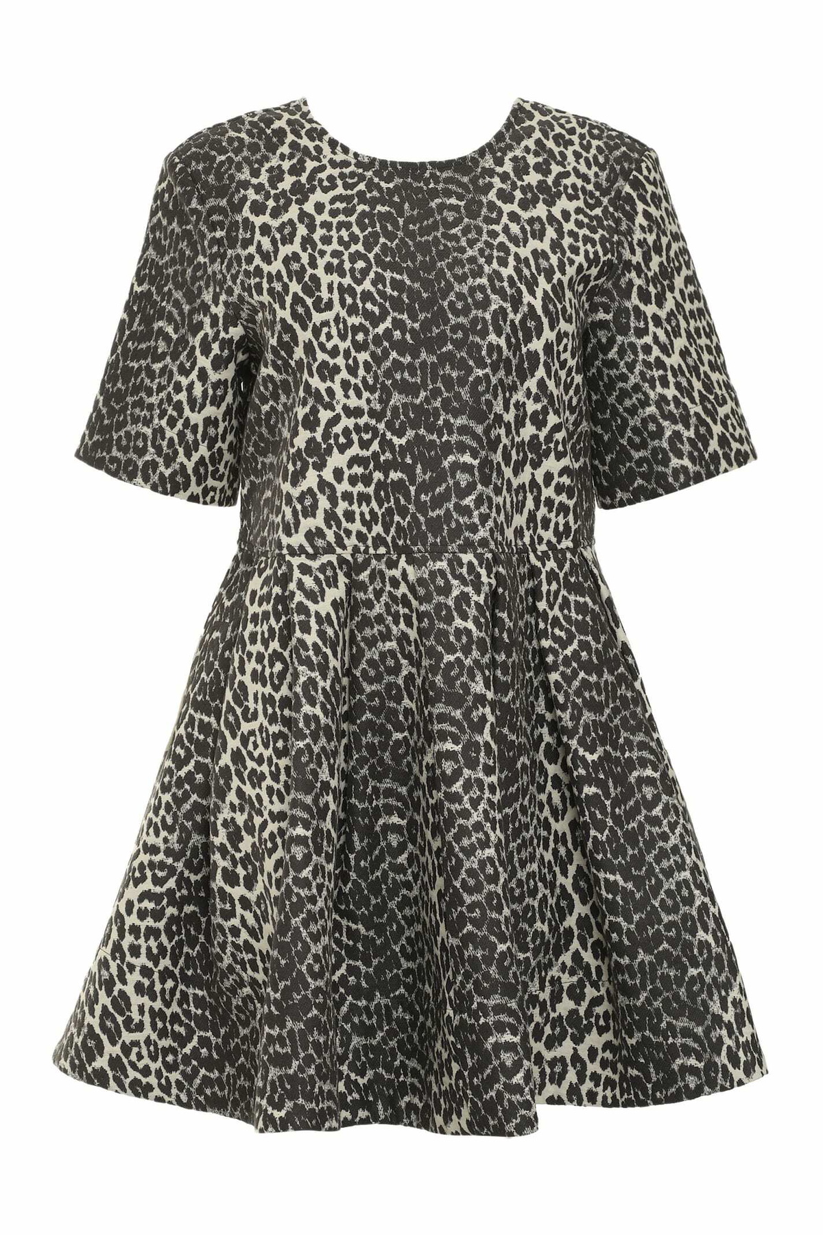 【Ganni】ジャカード puff-sleeveミニドレス Ganni Puff-sleeve jacquard mini dress GANNI