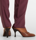 Herbert Levine Sitting Pretty leather mules