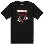 Air Jordan Men's Flight AJ1 T-Shirt in Black/Varsity Red