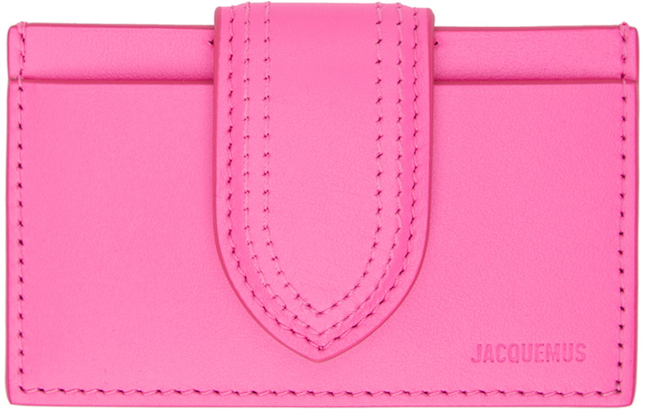 Photo: Jacquemus Pink 'Le Porte Carte Bambino' Card Holder