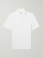 FEDELI - Mondial Cotton-Terry Polo Shirt - White