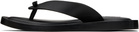 Jil Sander Black Thong Sandals