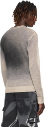 HELIOT EMIL Gray & Off-White Fluxus Sweater