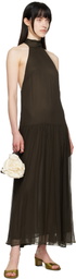 BEC + BRIDGE Brown Inka High Neck Maxi Dress