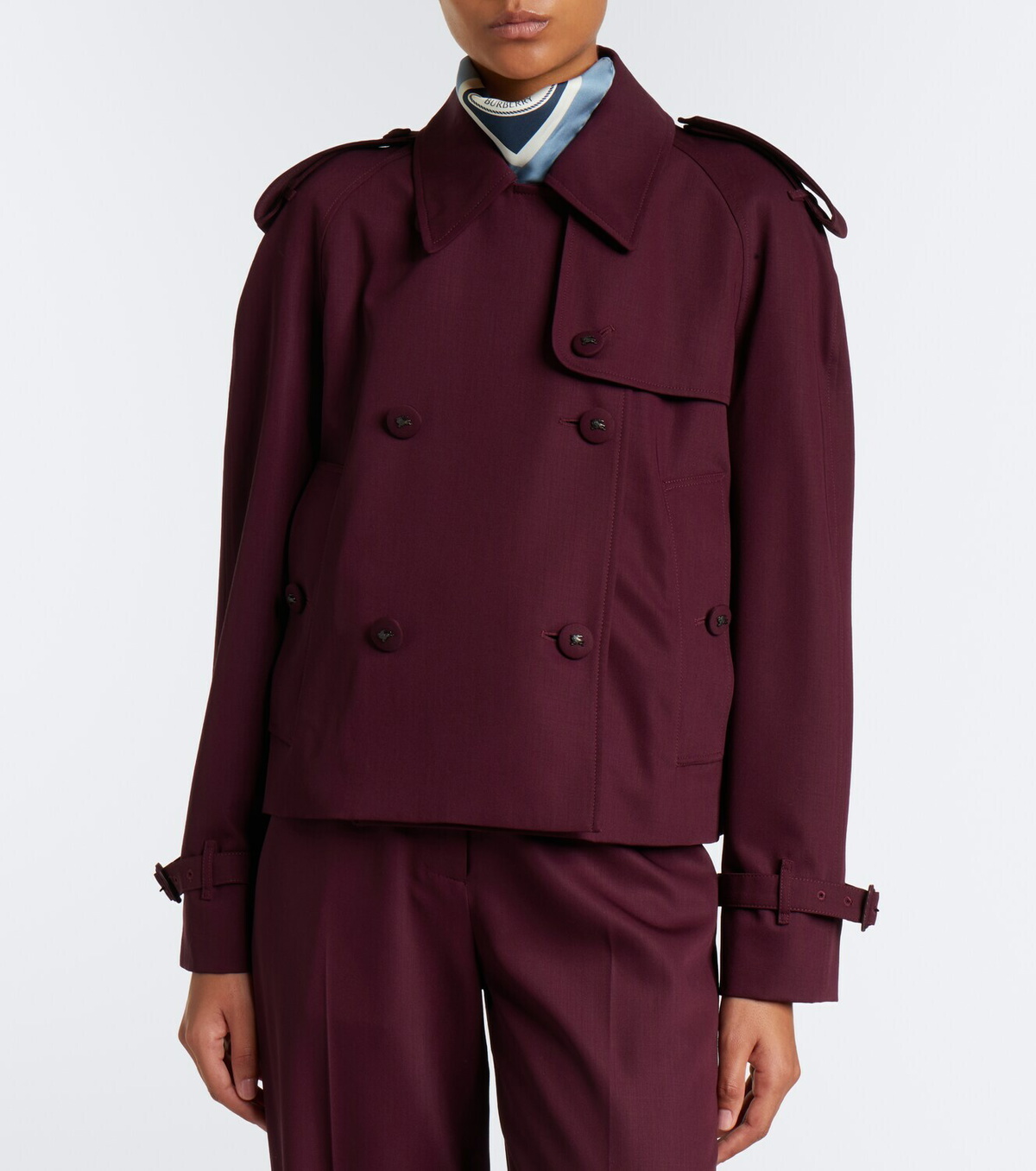 Burberry Mayfair wool twill trench jacket