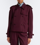 Burberry Mayfair wool twill trench jacket