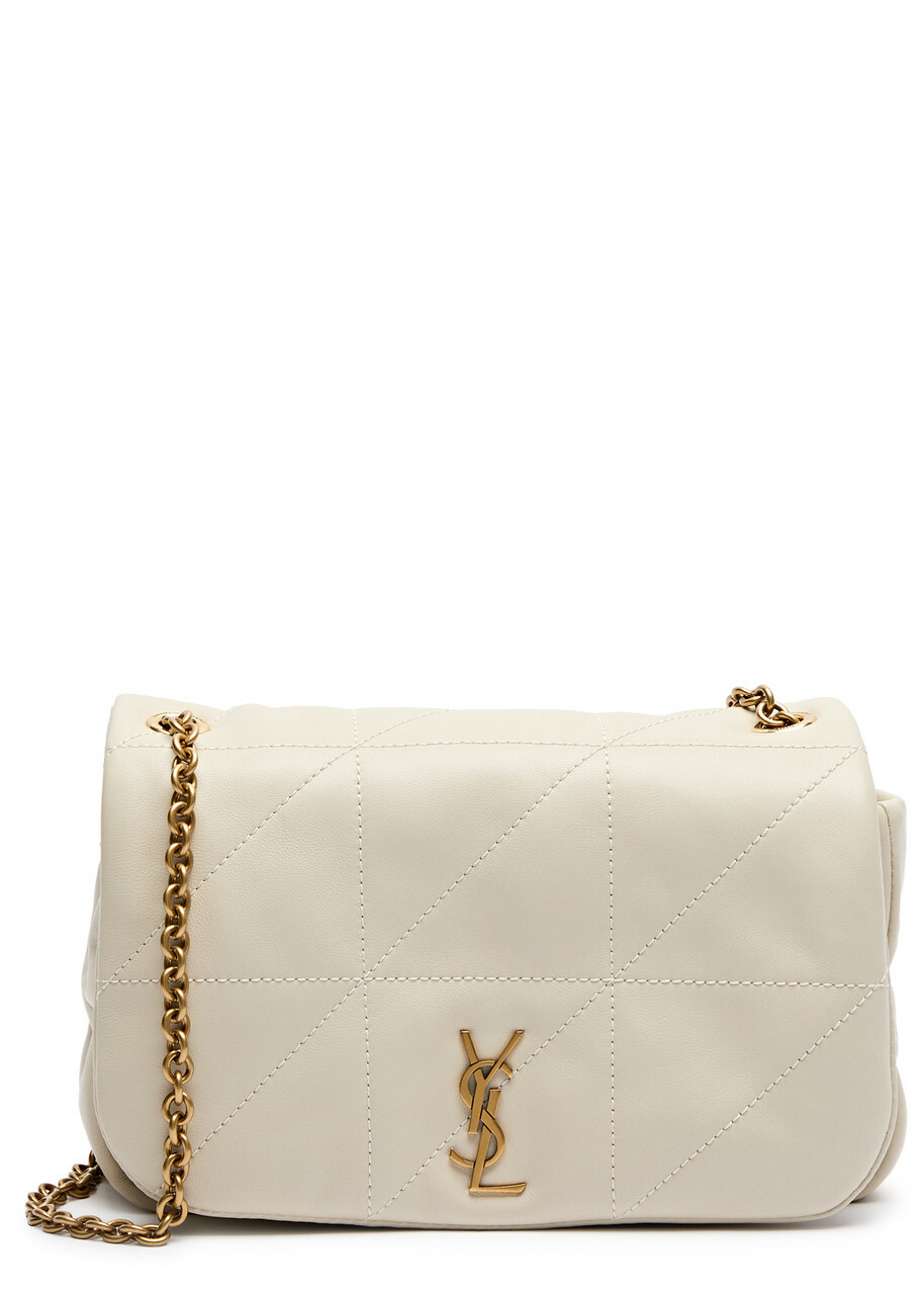 Saint Laurent Jamie 4.3 Mini Leather Shoulder bag - White