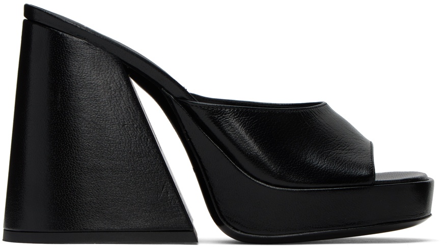 Photo: SIMONMILLER Black Slice Heeled Sandals