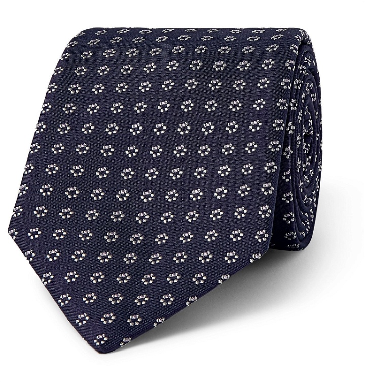 Photo: Hugo Boss - 7.5cm Silk-Blend Jacquard Tie - Blue