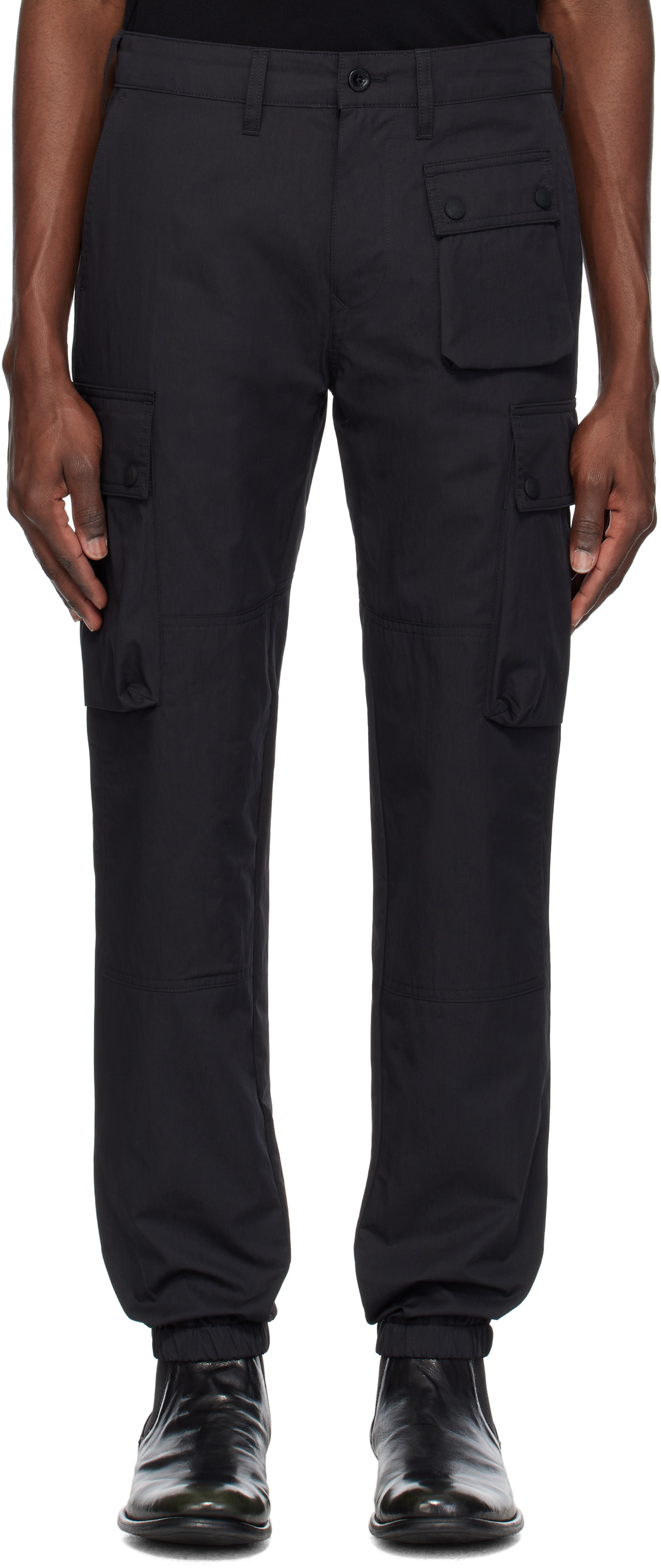 Belstaff Black Trialmaster Cargo Pants