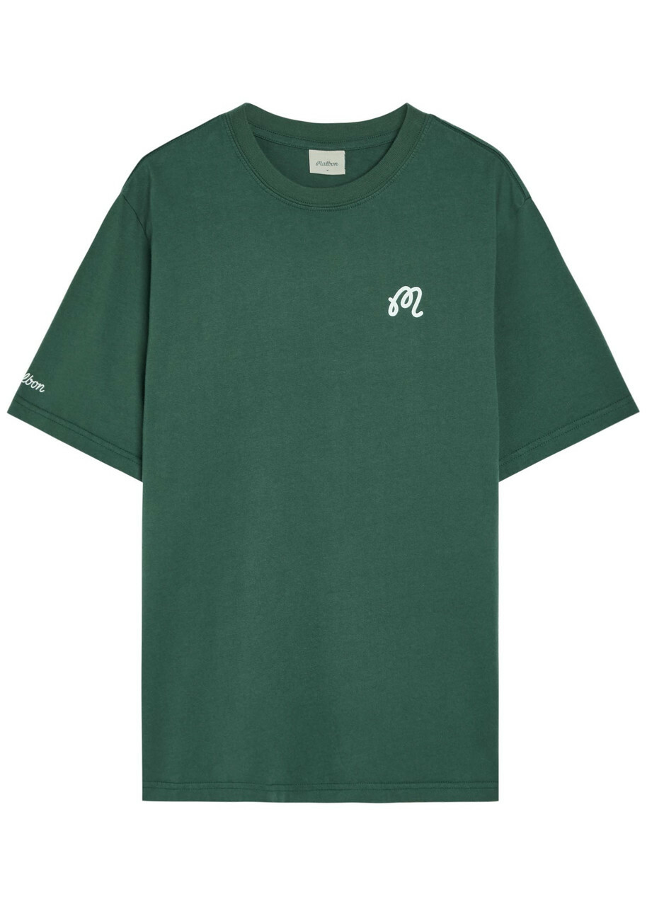 Malbon Bermuda Logo-print Cotton T-shirt Green