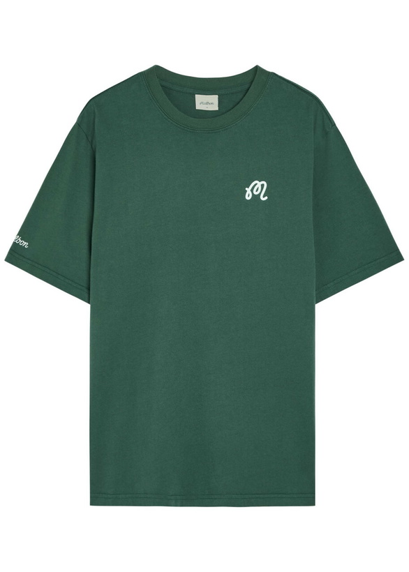 Photo: Malbon Bermuda Logo-print Cotton T-shirt Green