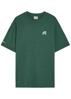 Malbon Bermuda Logo-print Cotton T-shirt Green
