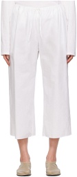 The Row White Jubin Trousers