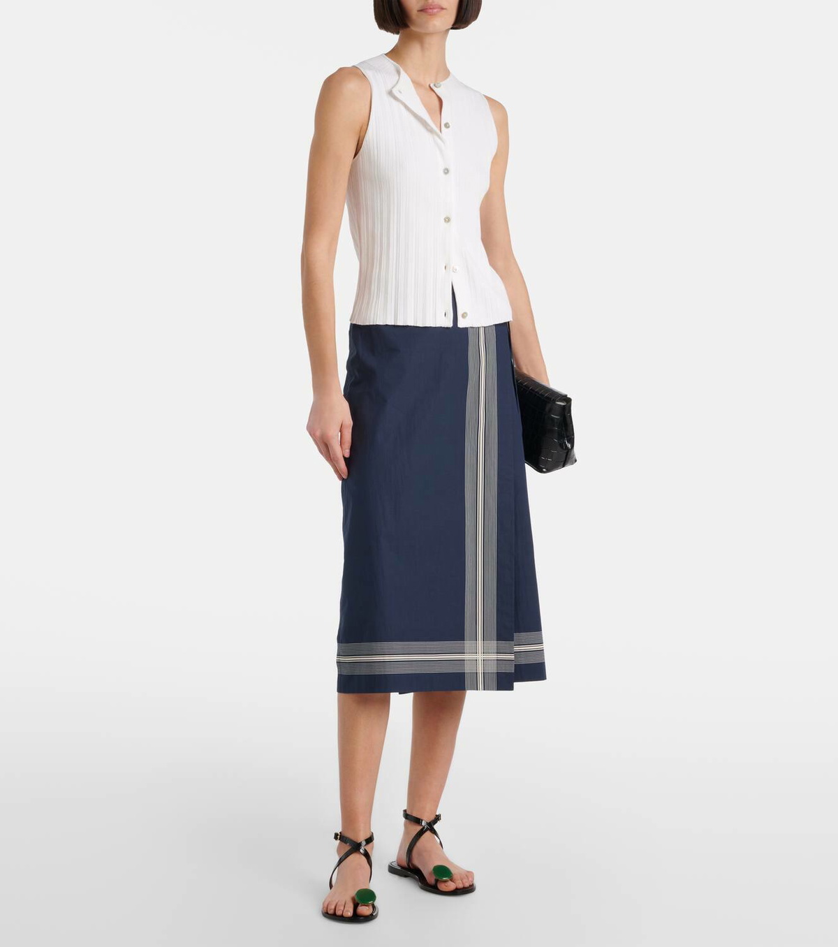 Vince Ribbed cotton top