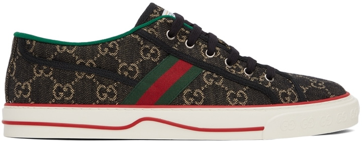 Photo: Gucci Black 'Gucci Tennis 1977' Sneakers