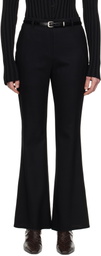 LE17SEPTEMBRE Black Flare Western Belt Trousers