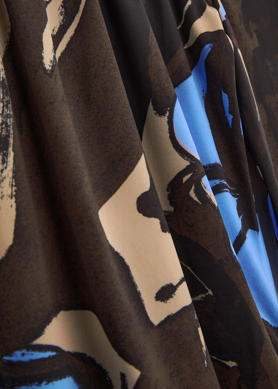 Stine Goya Printed Jersey top Brown