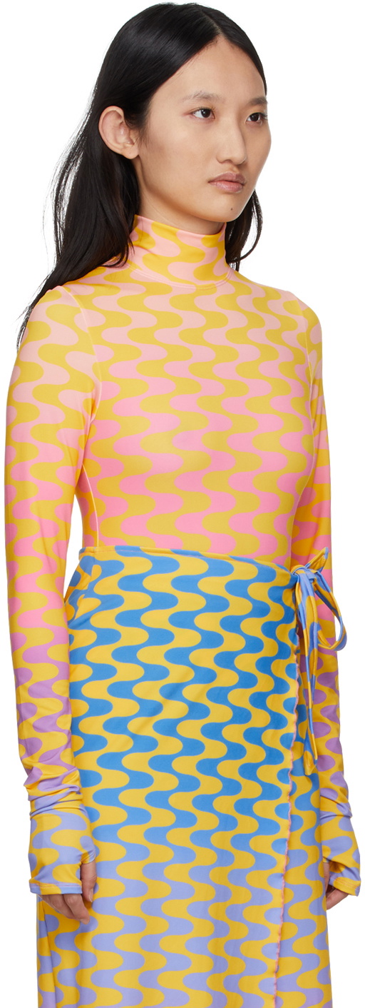 FENSI SSENSE Exclusive Yellow 'Mystery Of Love' Bodysuit