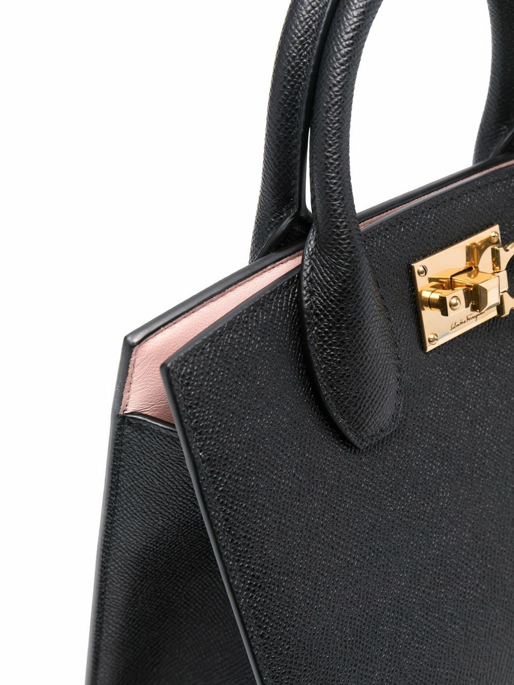 FERRAGAMO - Studio Box Mini Leather Top-handle Bag Salvatore
