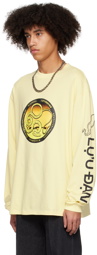 LU'U DAN SSENSE Exclusive Yellow Serpent Emblem Long Sleeve T-Shirt