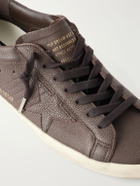 Golden Goose - Super-Star Distressed Full-Grain Leather Sneakers - Brown