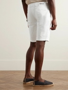 Kiton - Slim-Fit Stretch-Cotton Shorts - White