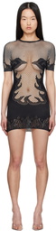 Poster Girl Black Pin Up Minidress