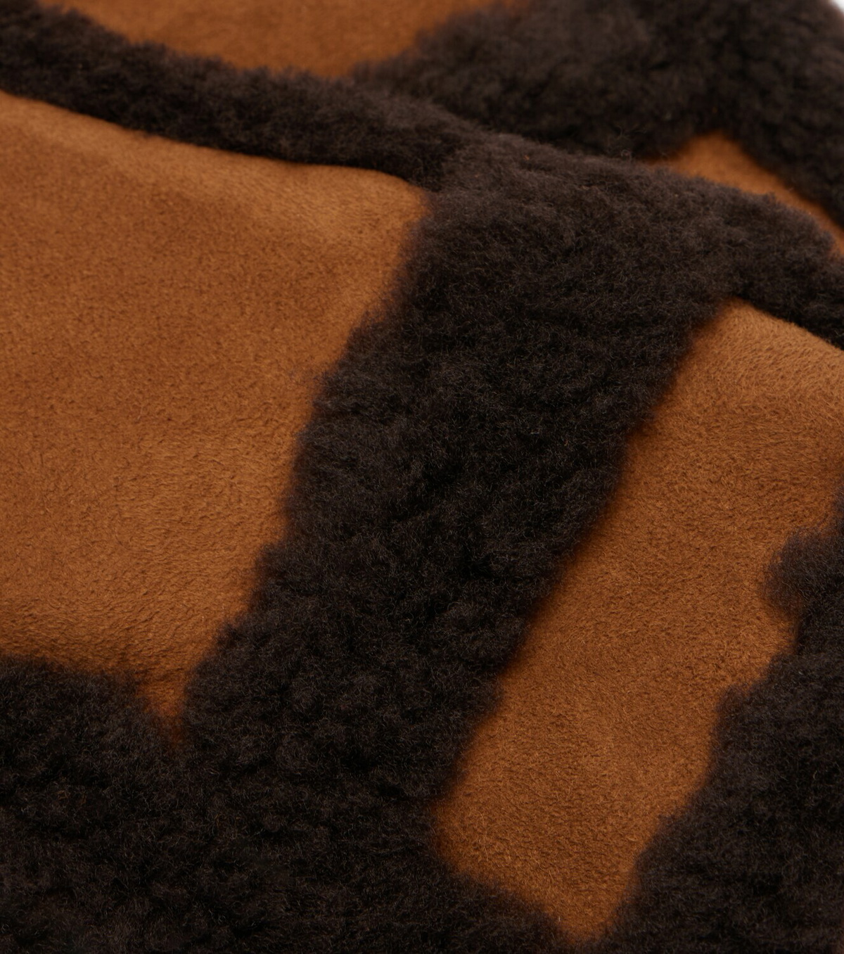 Yves Salomon Shearling-trimmed leather mittens
