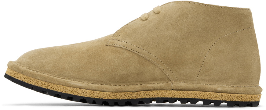 Dries Van Noten Beige Suede Desert Boots