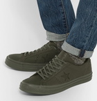 Converse - Engineered Garments One Star Leather Sneakers - Men - Army green