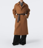 Saint Laurent Belted wool coat